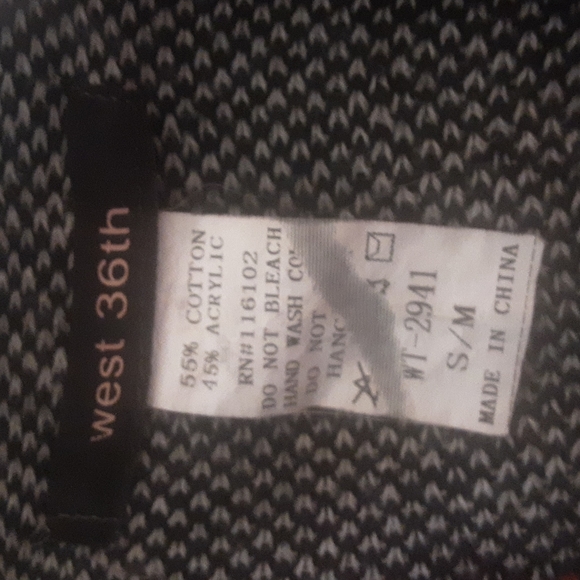 West 36th Aztec Pattern Poncho Sz S/M - Picture 5 of 5